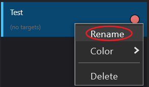 Right-click macro → Rename