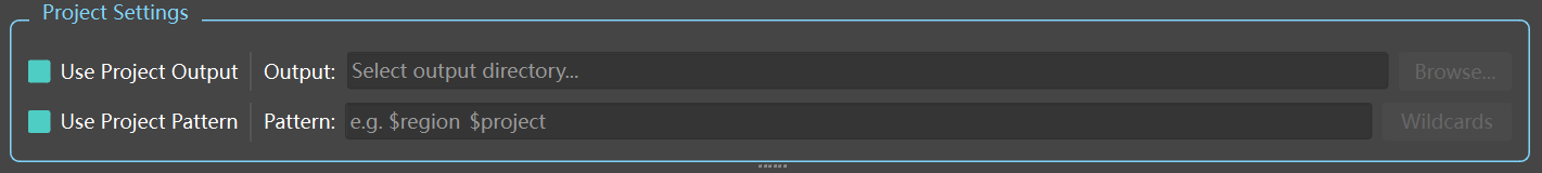 Project Settings