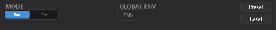 Logic Bar: MODE / GLOBAL ENV / Preset / Reset