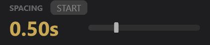 SPACING: START mode